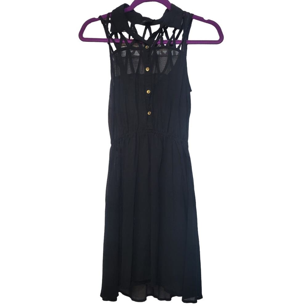 Rue‎ 21 Criss-Cross Black Dress Size S